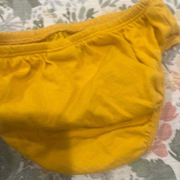 Janie Jack Collared Ruffle Ponte Dress Yellow 6-12 Mos - Picture 9 of 12